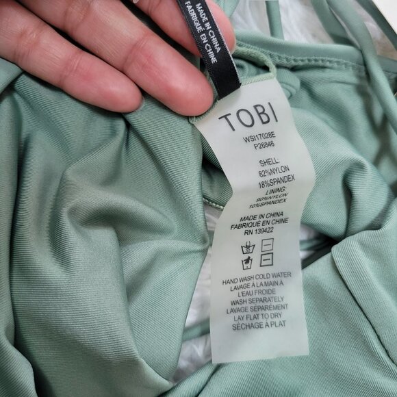 NWT TOBI Sage One Piece Swimsuit - Size XS - Picture 10 of 11